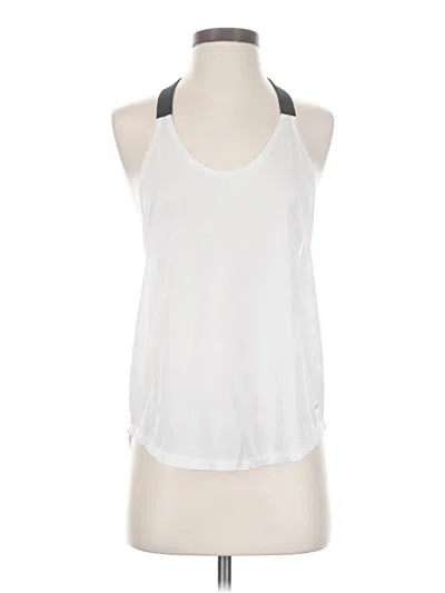 Pre-owned Nike Tank Top White Halter Neckline Tops