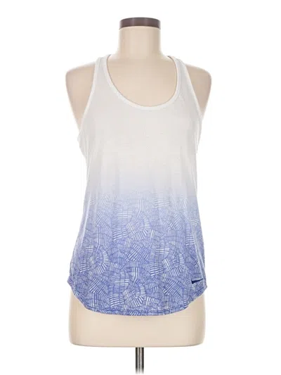 Pre-owned Nike Tank Top White Halter Neckline Tops
