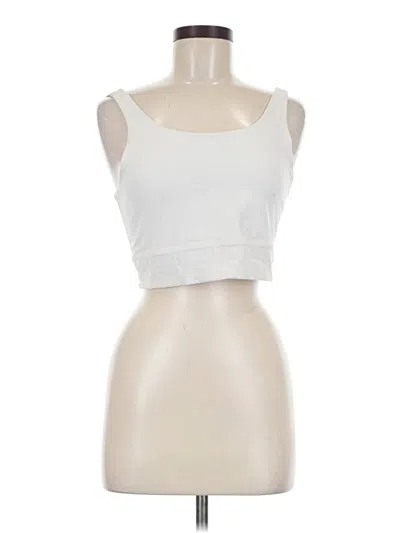 Pre-owned Nike Tank Top White Strapless Neckline Tops