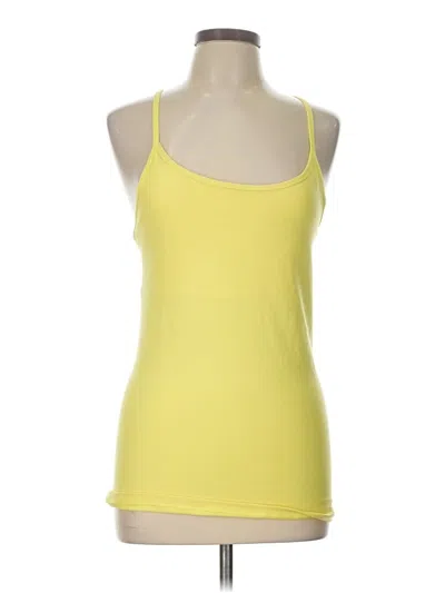 Pre-owned Nike Tank Top Yellow Halter Neckline Tops