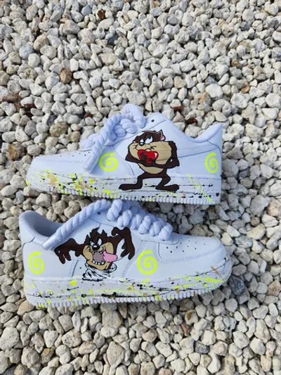 Pre-owned Nike ? Tazmania  Air Force 1 07 Custom / Girls Gs Women Men Af1 ? In Black