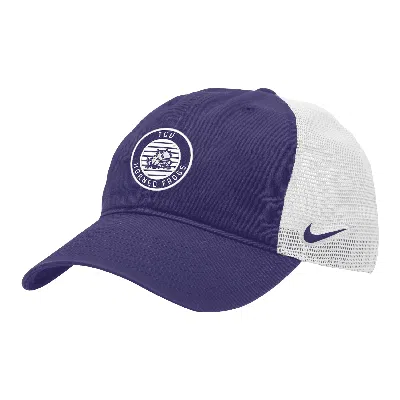 Nike Tcu Heritage86  Unisex College Trucker Hat In Purple