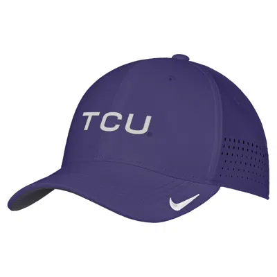 Nike Tcu Sideline  Unisex Dri-fit College Hat In Purple