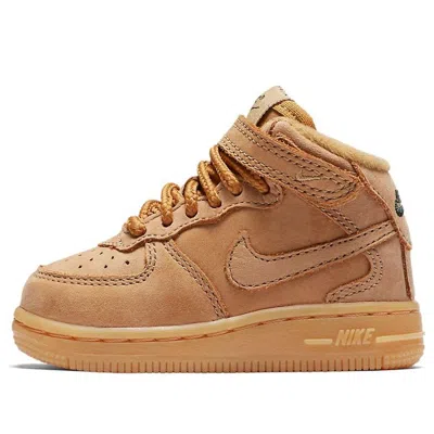 Nike (td)  Air Force 1 Mid Wb 'flax' In Sand