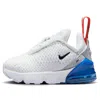Nike (td)  Air Max 270 'white Grey Blue' In Multi