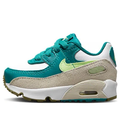 Nike (td)  Air Max 90 'bright Spruce Barely Volt' In White