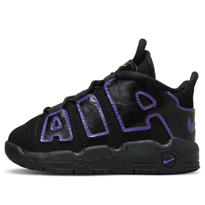 Nike (td)  Air More Uptempo 'black Action Grape' In Multi
