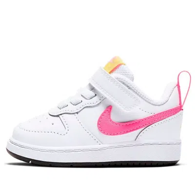 Nike (td)  Court Borough Low 2 'pink Blue' In White