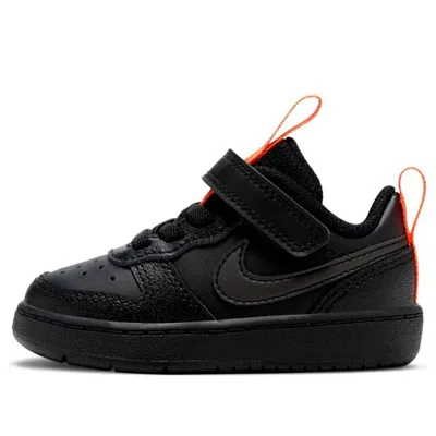 Nike (td)  Court Borough Low 2 Se 'black Total Orange'