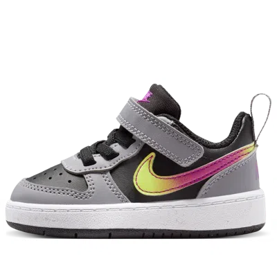 Nike (td)  Court Borough Low Recraft 'black Cement Grey White Vivid Purple' In Multi