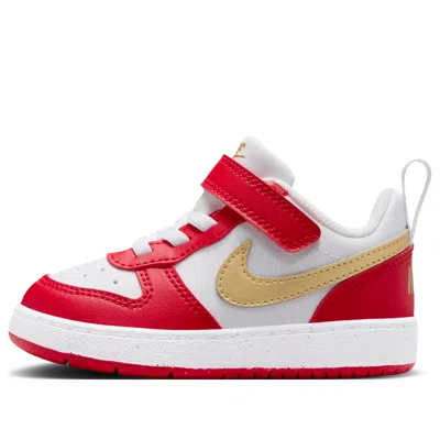 Nike (td)  Court Borough Low Recraft 'white Metallic Gold University Red' In Multi