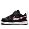 Nike (td)  Court Borough Low Vf 'black Pink' In Multi