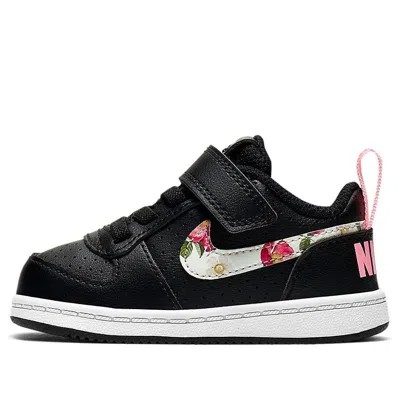Nike (td)  Court Borough Low Vf 'black Pink' In Multi
