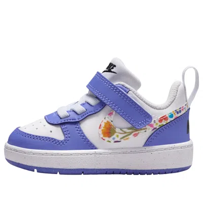 Nike (td)  Court Borough Low 'white Sapphire Black' In Blue
