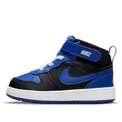 Nike (td)  Court Borough Mid 2 'black Game Royal' In Blue