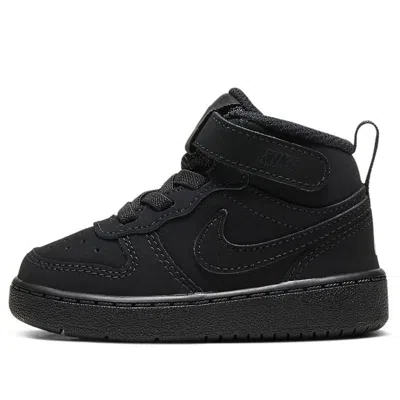 Nike (td)  Court Borough Mid 2 'triple Black'