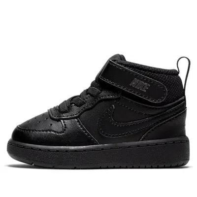 Nike (td)  Court Borough Mid 2 'triple Black'