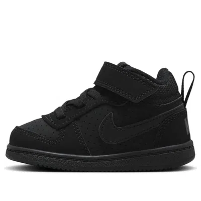 Nike (td)  Court Borough Mid 'triple Black'
