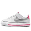 Nike (td)  Court Legacy 'white Pink Prime Light Smoke Grey'