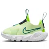 Nike (td)  Flex Runner 2 'barely Volt' In Green