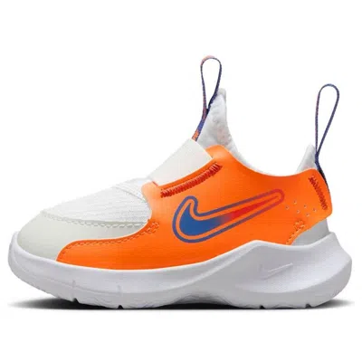 Nike (td)  Flex Runner 3 'white Total Orange Team Orange Astronomy Blue'
