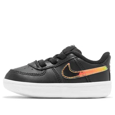 Nike (td)  Force 1 'black Iridescent' In Multi