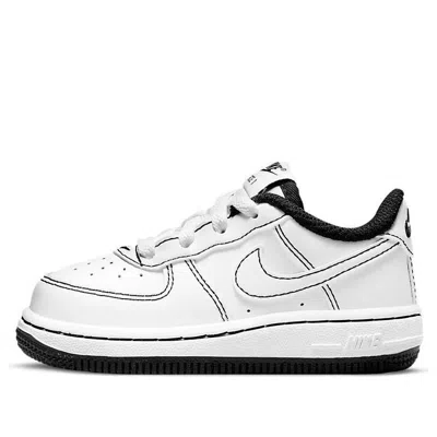 Nike (td)  Force 1 'contrast Stitch - White Black' In Multi