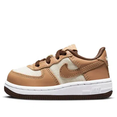 Nike (td)  Force 1 Qs 'acorn' In Brown