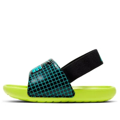Nike (td)  Kawa Se Slippers Black/blue/green
