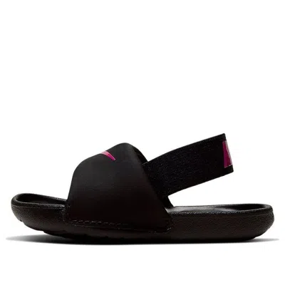 Nike (td)  Kawa Slide 'black Vivid Pink'