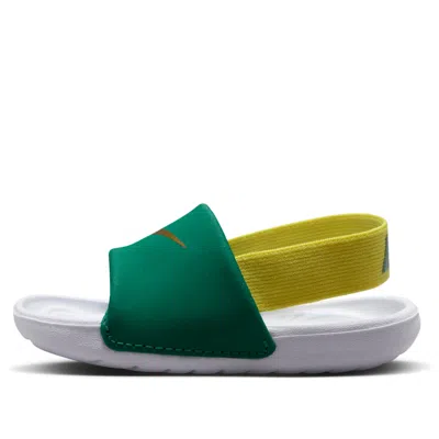 Nike (td)  Kawa Slide 'malachite Sonic Yellow' In Green