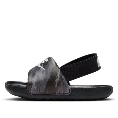 Nike (td)  Kawa Slide Se 'black Camo' In Burgundy