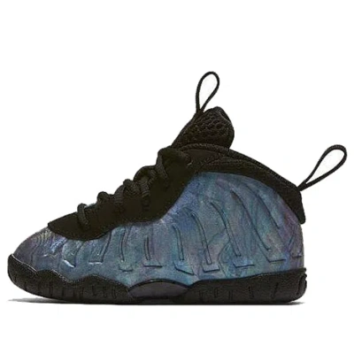 Nike (td)  Little Posite One Prm 'abalone' In Black