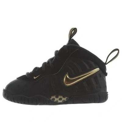 Nike (td)  Little Posite Pro 'black Metallic Gold' In Multi