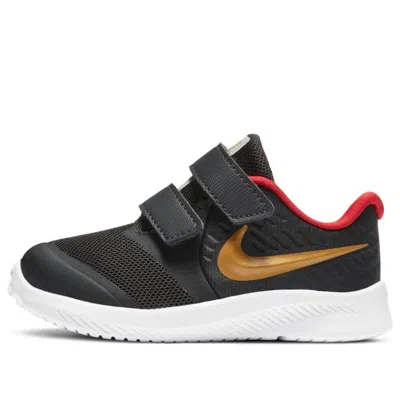 Nike (td)  Star Runner  2 Velcro 'dark Smoke Grey Gold' In Gray