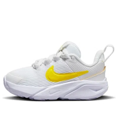 Nike (td)  Star Runner 4 Shoes 'summit White Opti Yellow' In Metallic