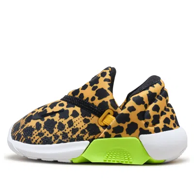 Nike (td)  Swoosh Go 'university Gold Volt' In Brown