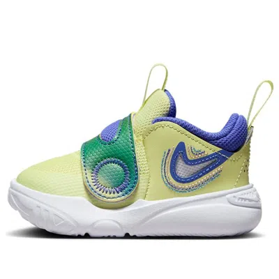Nike (td)  Team Hustle D 11 'luminous Green Blue' In Yellow