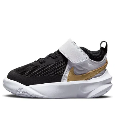 Nike (td)  Team Hustle D10 'black White Metallic Gold'