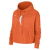 Nike Team 13 Courtside  Women's Wnba Cropped Pullover Hoodie In Orange