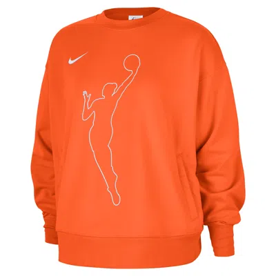 Nike Team 13 Fly  Women's Wnba Fleece Crew-neck Sweatshirt In Orange