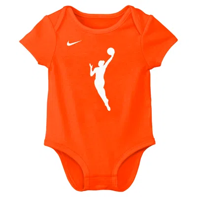 Nike Babies' Team 13 Infant  Unisex Wnba Bodysuit In Orange