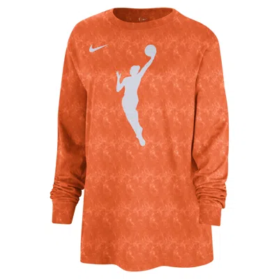 Nike Team 13  Women's Wnba Long-sleeve T-shirt In Orange