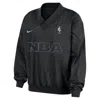 Nike Team 31  Women's Nba Woven Long-sleeve V-neck Top In Black