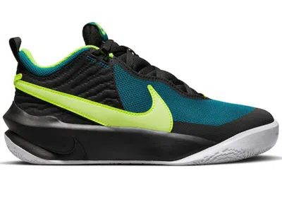 Pre-owned Nike Team Hustle D 10 Barely Sneakers In Black/bright Spruce/volt