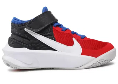 Pre-owned Nike Team Hustle D 10 Flyease Sneakers In Off Noir/university Red/game Royal In Multi