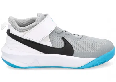 Pre-owned Nike Team Hustle D 10 Grey Sneakers In White/wolf Grey/blue Lightning