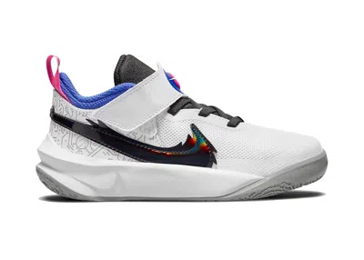 Pre-owned Nike Team Hustle D 10 Se Space Jam Sneakers In White/hyper Royal/pink Blast
