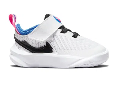 Pre-owned Nike Team Hustle D 10 Se Space Jam Sneakers In White/hyper Royal/pink Blast
