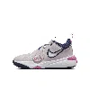 Nike Team Hustle D 11 Big Kids' Basketball Shoes In Platinum Violet/playful Pink/midnight Navy/white